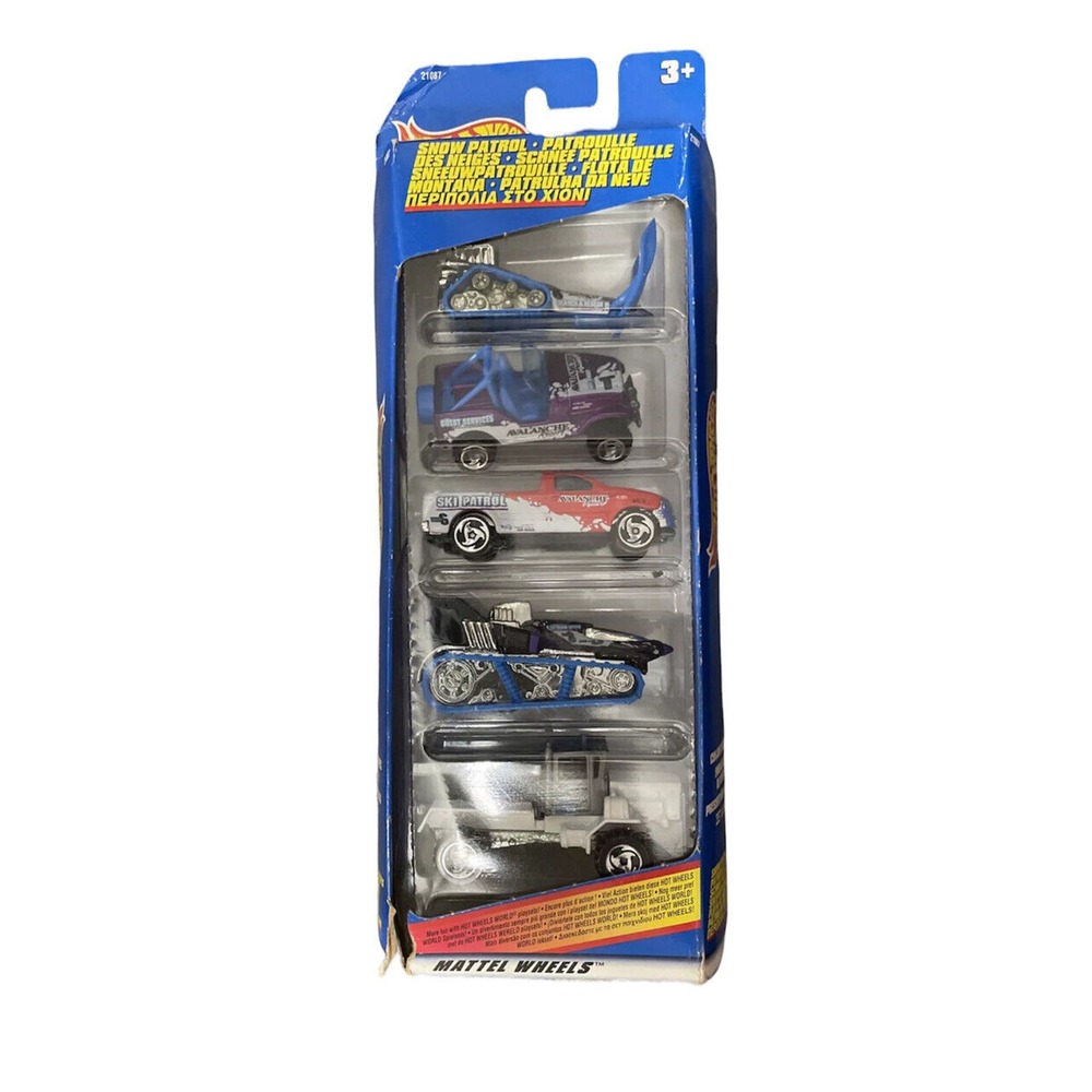 Hot Wheels Snow Patrol 5 Car‎ Gift Pack International Packaging 1995
